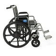 thumbnail image 3 of Medline Excel Extra-Wide Bariatric Wheelchair For Adults and Seniors with 24" Wide Seat, Supports up to 500 lbs, 3 of 9