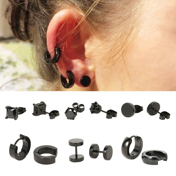 Dumbbell stud sales earrings