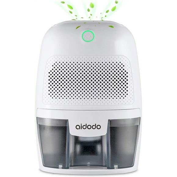 Compact Dehumidifier With Quiet Operation And Auto Shut Off For Bathrooms, Kitchens, Closets, Bedrooms, Garages, Offices, Removable Water Tank And Energy Efficiency
