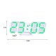 thumbnail image 3 of Reloj despertador digital Reloj digital automático fotosensible Reloj electrónico 3D Reloj LED multifunción con marco blanco Reloj despertador electrónico, 3 of 5