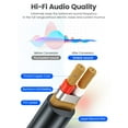 thumbnail image 3 of ORICO 3.5mm to 6.5mm Audio Cable Male To Male Connectors Audio Stereo Cable Blue 4.92Ft, 3 of 10