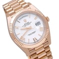thumbnail image 3 of Pre-Owned Rolex Day-Date 40MM 228235 White Roman Dial Fluted Bezel 18K Rose Gold President Bracelet, 3 of 8
