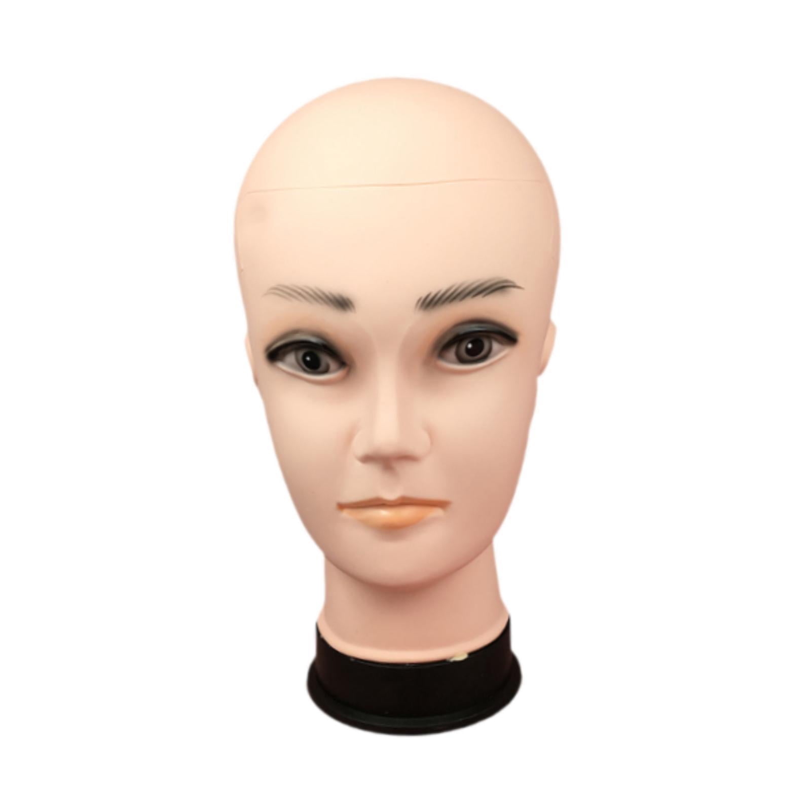 Bothyi Male Bald Mannequin Head Lightweight Wig Holder for Hats Hairpieces Earrings