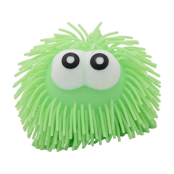 Pelota sensorial adorable para niños con necesidades especiales, ideal como recuerdo de fiesta o regalo de cumpleaños. Color verde.