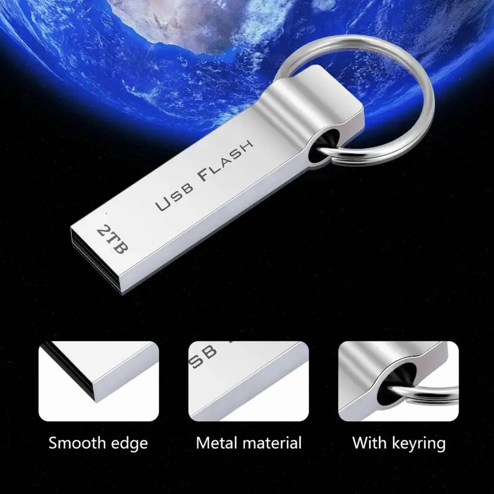 2TB USB Flash Drive USB Compatible with PC, Laptop