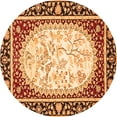 thumbnail image 1 of Ahgly Company Indoor Round Persian Orange Traditional Area Rugs, 3' Round, 1 of 1