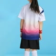 thumbnail image 3 of Cethrio Boys Activewear Outfit Sets, Athletic Quick-dry 2 Piece T-shirts and Shorts Sets White Size 12, 3 of 3