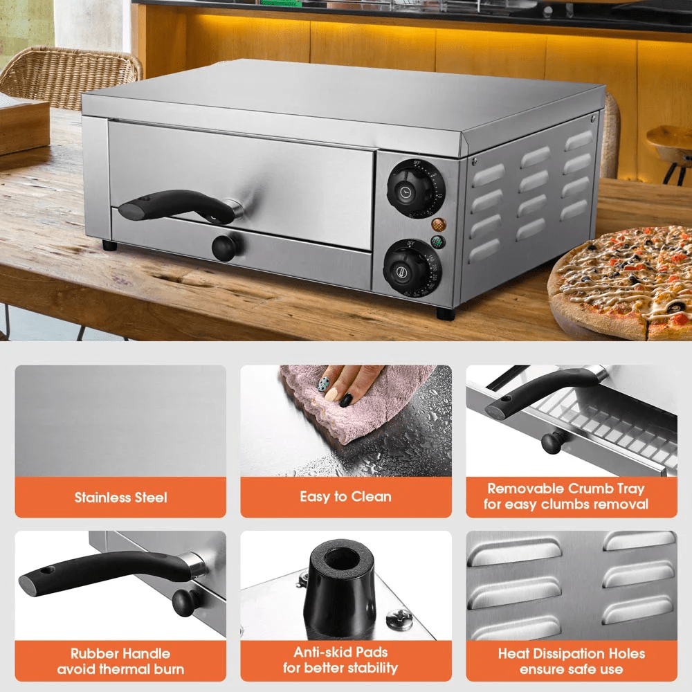 Yescom 16 inch Countertop Pizza Oven with Timer