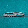 thumbnail image 1 of Anillo de plata esterlina S925 Anillos Mosane para mujer Anillo de moissanita de 70 puntos Anillo de cola, expresión personalizada Diseño de vanguardia, 1 of 5