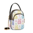 thumbnail image 7 of FORMRS Crossbody Bag for Women Quilted Travel Shoulder Cell Phone Purse with Chain Strap Handbag, Colorful Gummy Bears Pattern, 7 of 7