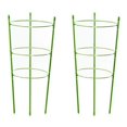 thumbnail image 1 of HLONK Plant Support 18 Inch Plastic Wrapped Tomato Cages for Climbing Plants 2 Pack, 1 of 9