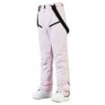 thumbnail image 3 of YOIAVIAOY Womens Snow Pants Detachable Windproof Waterproof Bib Insulated Winter Warm Pant Pink M, 3 of 6