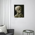 thumbnail image 3 of Vincent Van Gogh's Canvas Wall Art - Head of a skeleton Classic Artwork Picture Print with Framed Famous Oil Painting Hang for Home Office Bedroom Living Room Wall Decor-12" X16", 3 of 7