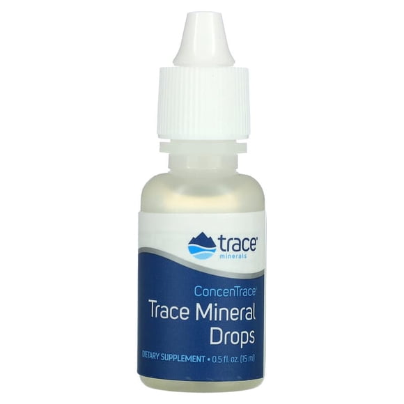 Gotas de minerales traza Trace Minerals ConcenTrace 1/2 fl oz 15 ml Suplemento Apoyo articulaciones