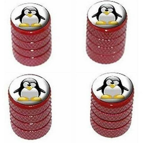 Penguin Snow Bird Tire Rim Wheel Aluminum Valve Stem Caps, Multiple Colors