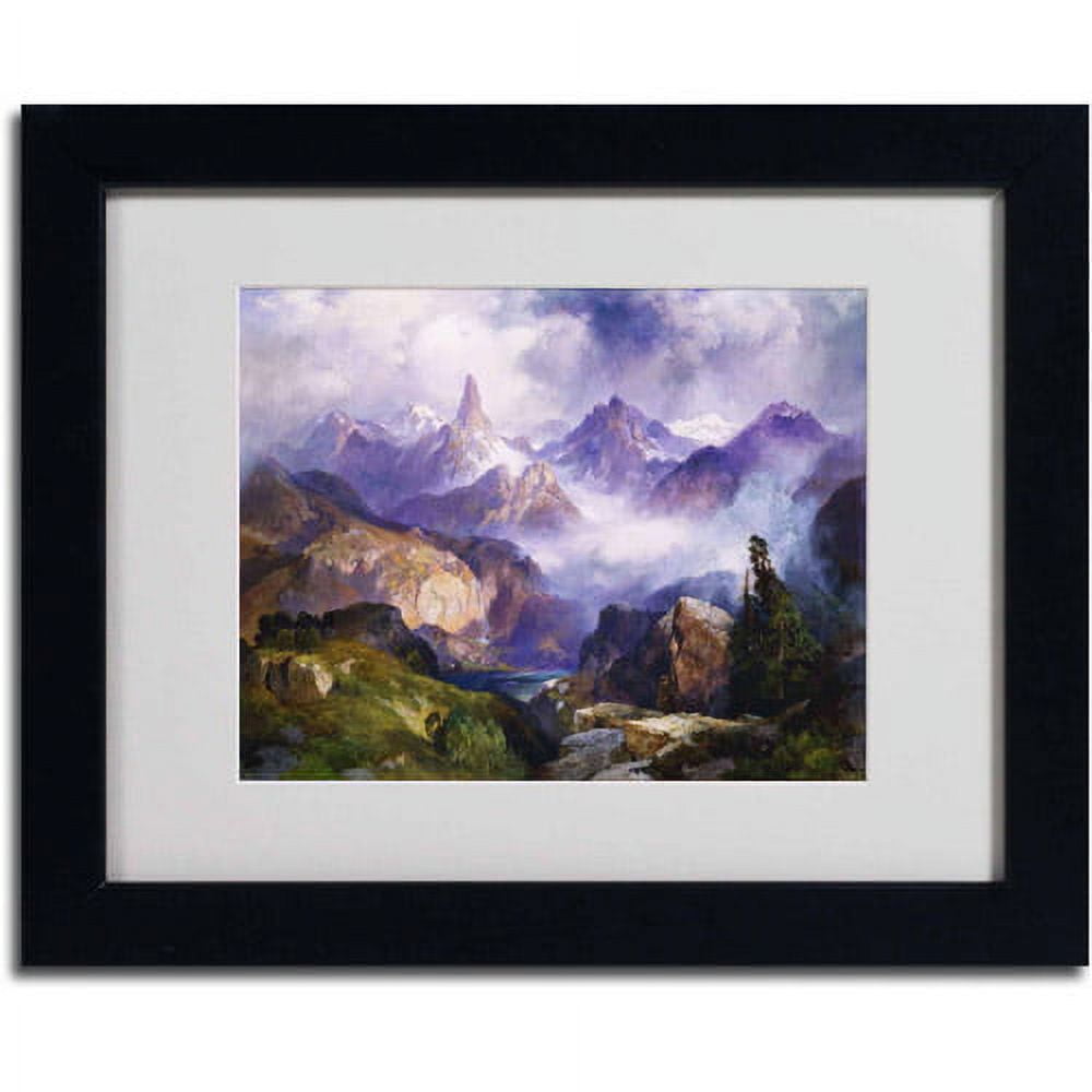 Trademark Fine Art "Index Peak 1914" Canvas Art by Thomas Moran, Black Frame