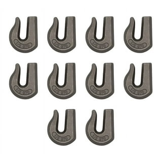 Grab Hook 3/8 Weld-on Chain Hook Heavy Duty Tow Hook G70 Forged Steel  Tractor Hook Weldable for Car, Truck,SUV, RV,UTV,Tractors -12PACK