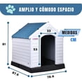 thumbnail image 4 of Casa Para Perrón Q Perrón Raza Mediana Color azul, 4 of 5