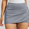 thumbnail image 7 of Generic Women's High Waist Skort Ruched Sporty Skirt Lightweight Running Skort Casual Workout Athletic Golf Skorts Skirts, 7 of 7