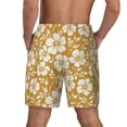 thumbnail image 2 of Lsque Mens Swim Trunks Rose Flowers Pattern - Bathing Suit Compression Liner - Beach Swim Shorts Swimwear - (S-3XL) - Stretch Quick Dry -3X-Large, 2 of 9