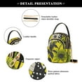 thumbnail image 4 of FORMRS Crossbody Bag for Women Quilted Travel Shoulder Cell Phone Purse with Chain Strap Handbag, Yellow Flowers, 4 of 7
