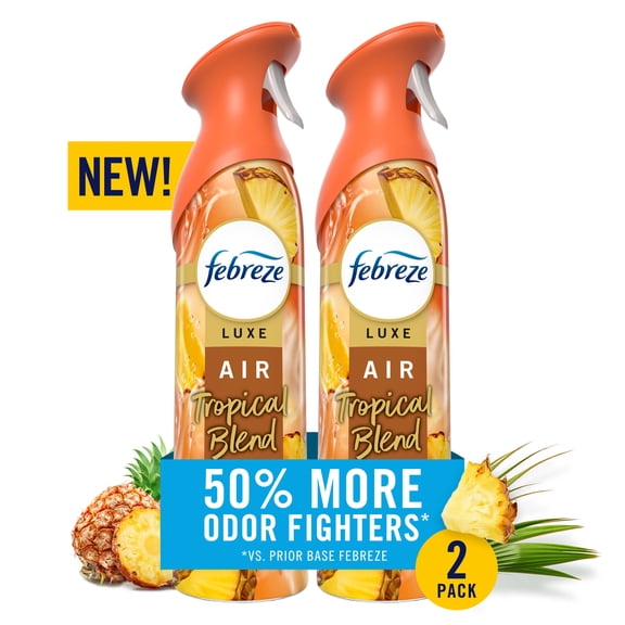 Febreze Air Mist Luxe Air Freshener Spray, Tropical Blend, 8.1oz, 2ct