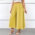 thumbnail image 2 of Certgust Hot Sales Under $35 Vacation Outfits for Women Wide Leg Pants for Women Flowy Palazzo Drawstring Elastic Waist with Pockets Summer Beach Vacation Outfits, 2 of 8