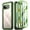Green/Clear, variant on Poetic Guardian Case for Google Pixel 9A 5G (2025), Built-in Screen Protector [Work with Fingerprint ID], Black/Clear