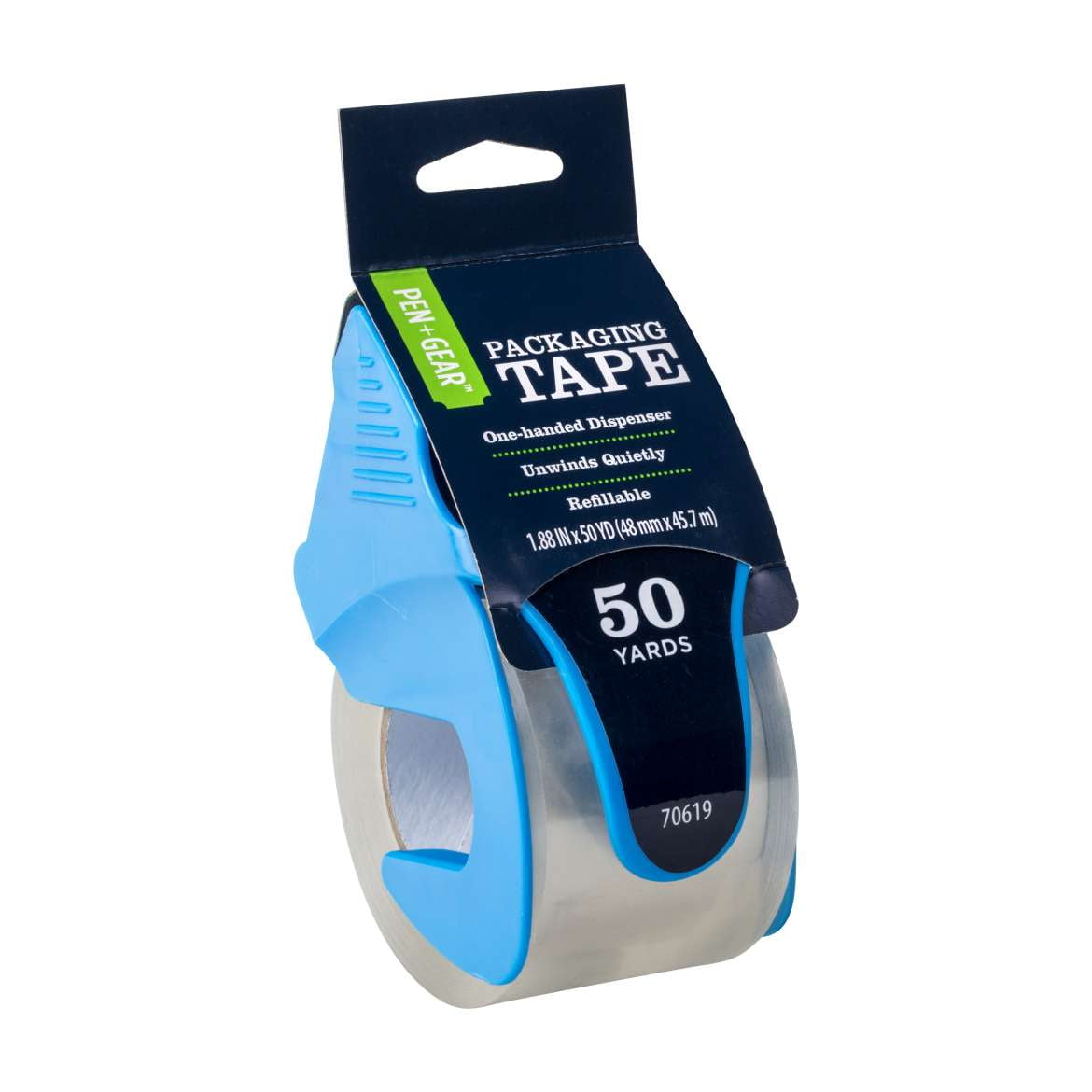 Pen + Gear Packing Tape With Dispenser, 1.88 in. x 50 yd., Clear, 1