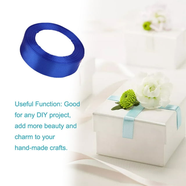 Gift Wrap Ribbon Wedding Clothes Making Supply Multi-color DIY Craft Accessories Festival Fabric Polyester Ribbons Box Ornaments Royal-blue 40