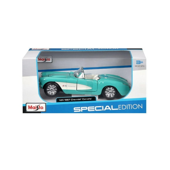 Maisto 1:24 Diecast Special Edition Vehicle Collection - 1957 Chevrolet Corvette, 1:24 Diecast Vehicle