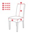 thumbnail image 5 of Chair Covers Stretch Chair Cover Universal Elastic Modern Chair Slipcovers Set Removable Decoration Chair Cover for Dining Room Party Hotel Restaurant Decoration (Set of 4), 5 of 5
