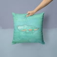 thumbnail image 2 of Carolines Treasures BB7385PW1414 Alligator Watercolor Fabric Decorative Pillow  14Hx14W multicolor, 2 of 4