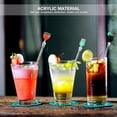 thumbnail image 3 of 10pcs Cocktail Mixing Sticks Glass Stirring Rods Swizzle Stirrers for Drinks Coffee Beverage Bar Kitchen Party Random Colors, 3 of 7