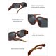 thumbnail image 3 of Gafas de sol rectangulares Ubiuo para mujer y hombre, modernas, con montura gruesa, estilo años 90., 3 of 5