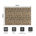 thumbnail image 5 of Brown and Black Leopard Print Door Rugs,Washable Non Slip Door Mats Indoor,Decorative Door Mats,Entry Mat Indoor for Entrance,Bedroom,Kitchen,Bathroom,16"x24", 5 of 6