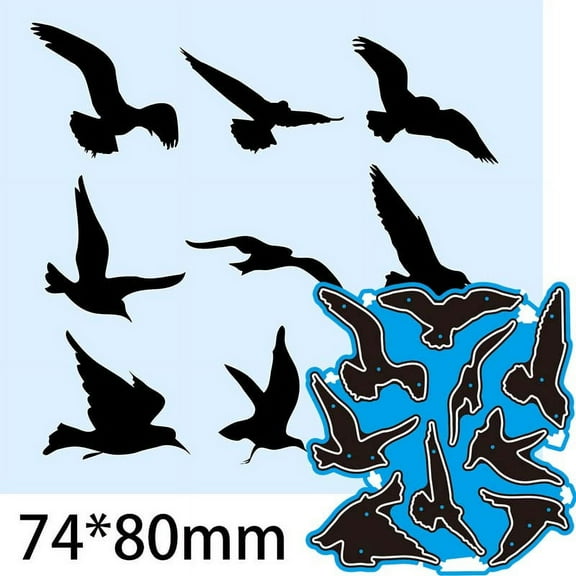 Metal Die Cuts, Birds Cutting Dies for DIY Scrapbooking Album Decorative Paper Card Craft Embossing Stencil