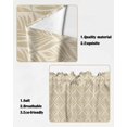 thumbnail image 5 of Swag Curtains, Retro Beige Floral Modern Abstract Geometric Rod Pocket Kitchen Curtains Valances Tier Curtains Swag Valance Curtains for Bedroom Living Room 28" x 36", 2 Panels, 5 of 6