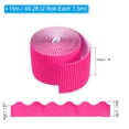 thumbnail image 2 of Unique Bargains 3.9inch x 49.2ftBulletin Board Border Scalloped Trim Paper for Locker Classroom Decor Rose Red, 2 of 4