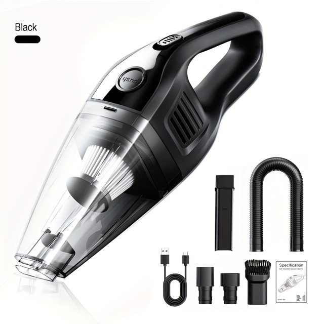 Convenient Vacuum Cleaner for Home and Car, Wireless Handheld Mini Cleaning Vacuum, Powerful Suction USB Charging Mini Cleaner with Various Accessories, Suitable for Cars, Homes, Offices