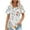 Blue, variant on Summer Tops for Women 2025 Trendy Plus Petite Work Blouses for Women Office Professional Womens T Shirts Casual V Neck