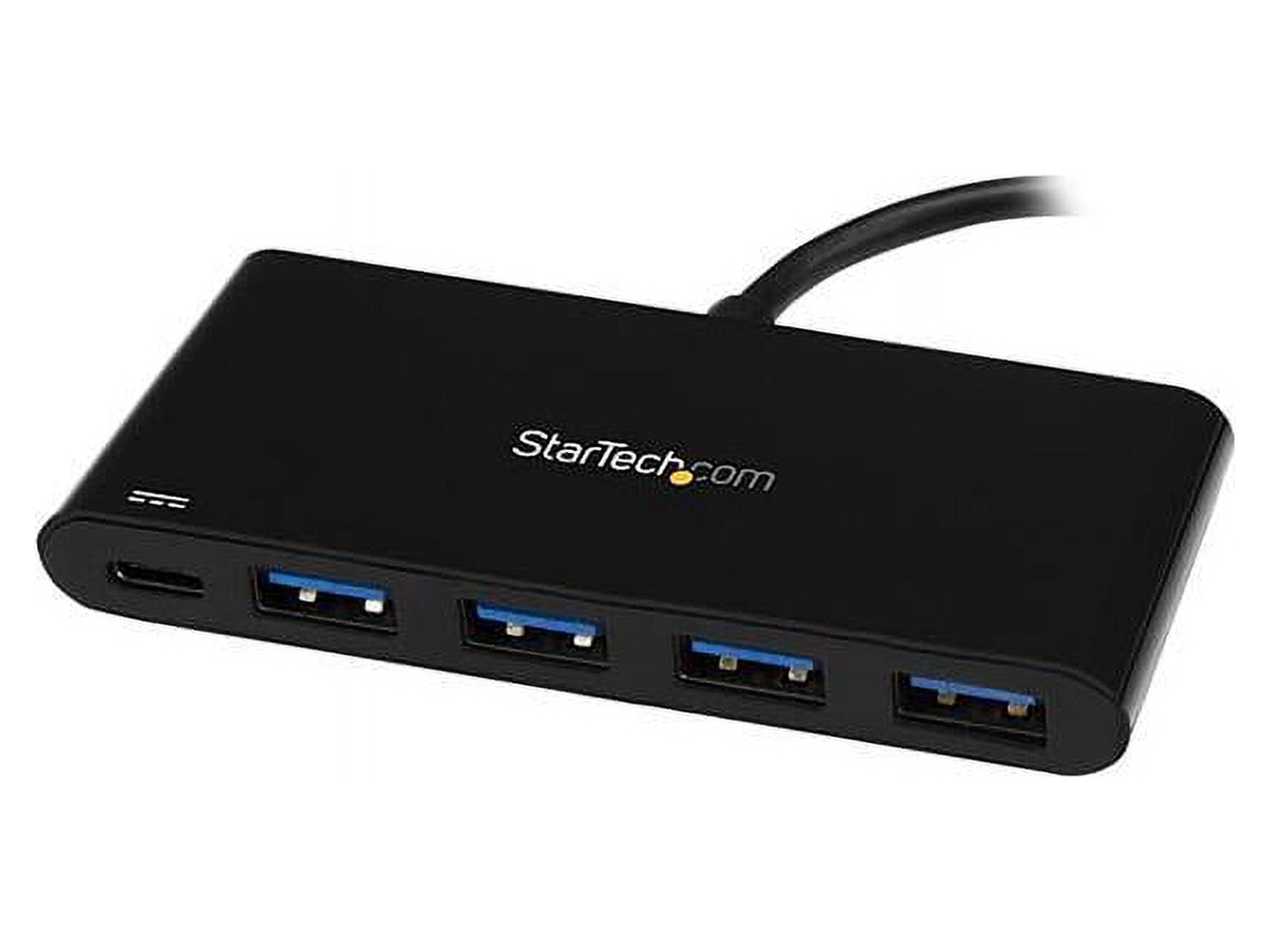 StarTech 4-Port USB-C Hub with Power Delivery - USB-C to 4x USB-A - USB 3.0 Hub