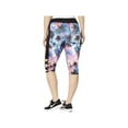 thumbnail image 2 of Material Girl Womens Plus Printed Capri Athletic Leggings Pink 3X, 2 of 2