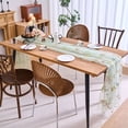 thumbnail image 2 of Spring Summer Florals Seasonal Tulle Table Runner Easter Decor Cheesecloth ,Lace Embroidery Table Runner for Home Party Indoor Decoration, 2 of 5