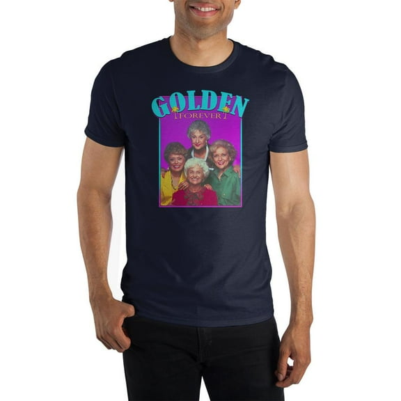 Golden Girls Sitcom Mens Navy Blue Graphic Tee-Medium