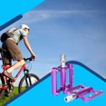 thumbnail image 2 of ZTTO 1 par de aleaciones de aleación Pedal plano Pedal de acero Axis 32 Puntos de bicicleta Pedales Ciclismo Reemplazo de Ciclo Accesorios Partes Suministros Púrpura Eigraketly OD002852-04B, 2 of 7