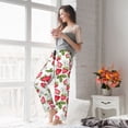 thumbnail image 5 of Cauagu Strawberry1 Pajama Pants for Women Loose Fit Wide Leg Trouser Pants Casual Elastic Waist Drawstring Lounge Pants, 5 of 6