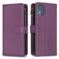 thumbnail image 2 of Compatible with Nokia C02 Premium PU Leather Wallet Case with 9 Card Slots Zipper Pocket and Hand Strap, 2 of 5