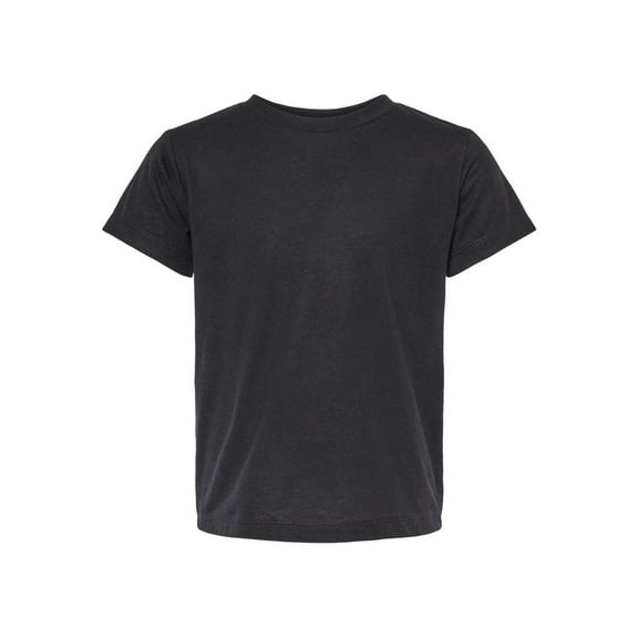 Bella & Canvas B14006505 Toddler Tri-Blend T-Shirt, Solid Black Triblend - Size 5T