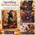 thumbnail image 4 of Overstock & Fast Shipping! Halloween Pearl Art Kit Diamond Art,Ghost Pearl Art DIY Kit, Spooky Cute 3D Diamond-Painting Crafts for Beginner, DIY Fall Home Decor Wall Art,Seasonal Party Gifts, 4 of 9